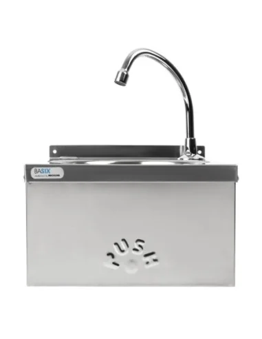 Lave-mains commande au genou inox Basix
