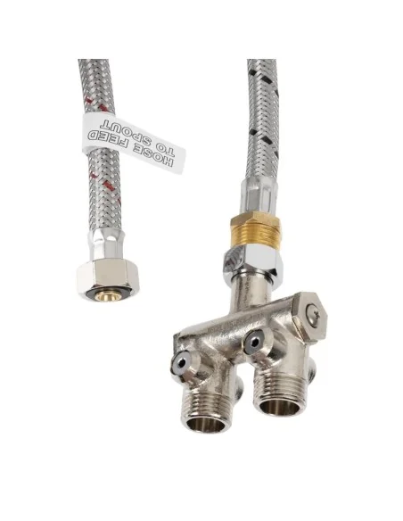 Lave-mains commande au genou inox Basix