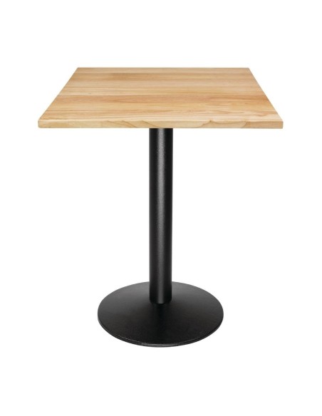 Plateau de table carré pré-percé coloris bois naturel Bolero 700mm