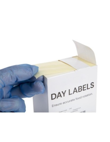 Etiquettes pour produits préparés Hygiplas (Lot de 500)