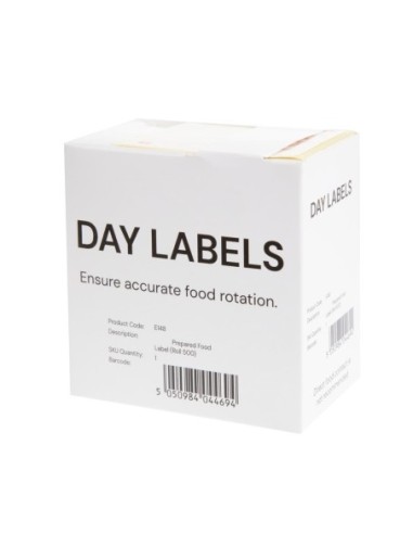 Etiquettes pour produits préparés Hygiplas (Lot de 500)