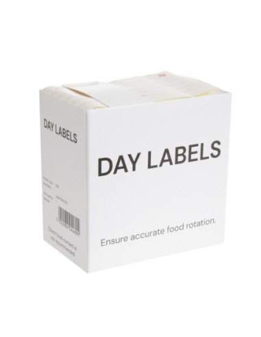 Etiquettes pour produits préparés Hygiplas (Lot de 500)