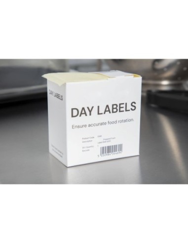 Etiquettes pour produits préparés Hygiplas (Lot de 500)