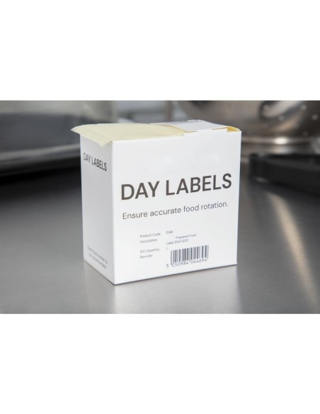 Etiquettes pour produits préparés Hygiplas (Lot de 500)