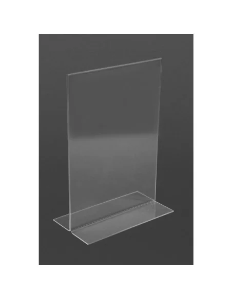 Porte-menu vertical en acrylique Olympia A5