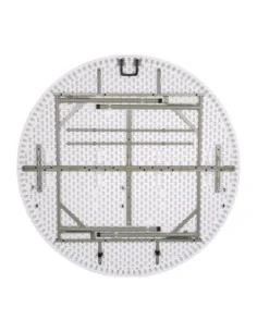 Table ronde pliable au centre Bolero blanche 1530mm 2
