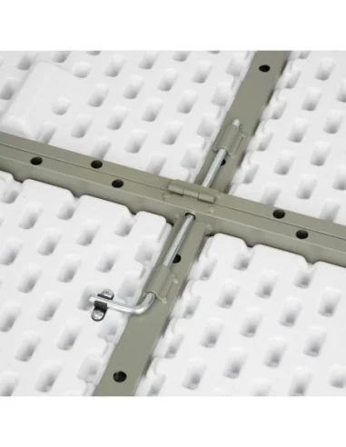 Table ronde pliable au centre Bolero blanche 1530mm