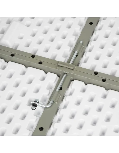 Table ronde pliable au centre Bolero blanche 1530mm