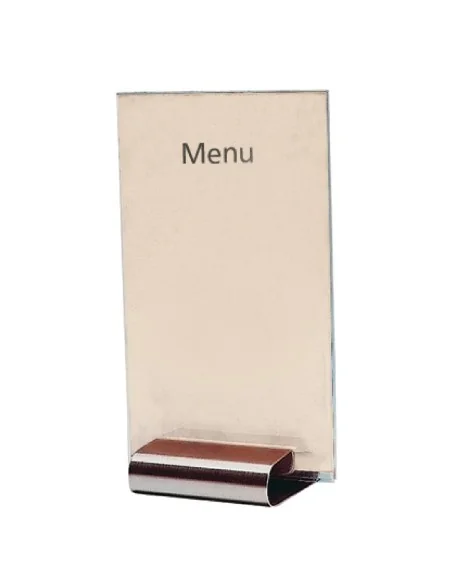 Porte-menu A5 inox Olympia