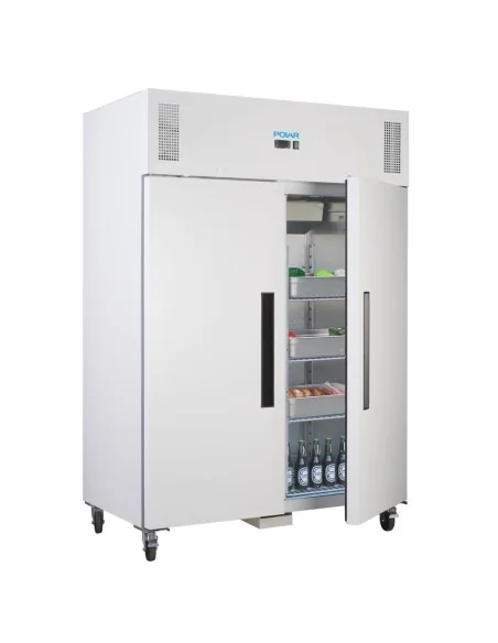 Armoire réfrigérée positive GN double porte blanche Polar Série G 1200L