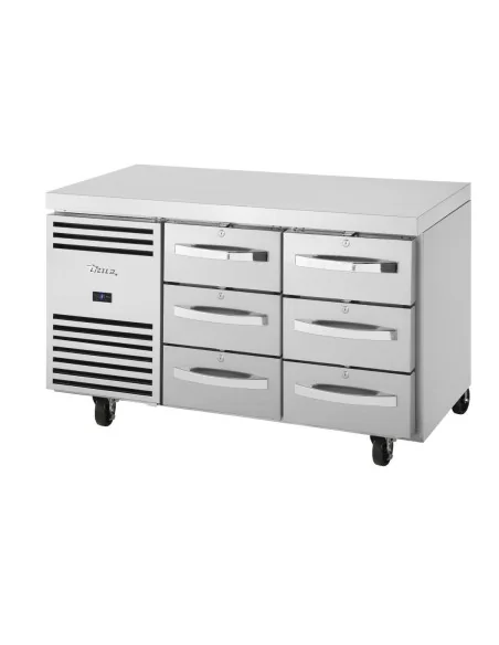 Table réfrigéree positive 6 tiroirs GN 1/1 True TCR1/2