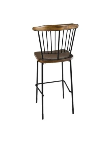 Tabourets hauts Scandi Bolero noirs (lot de 2)
