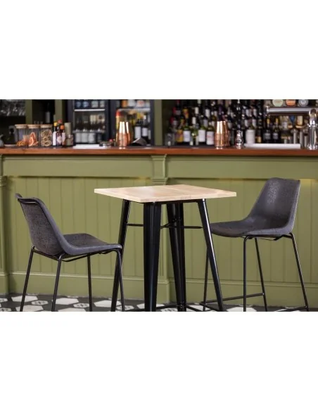 Tabouret haut Bolero Rodeo noir
