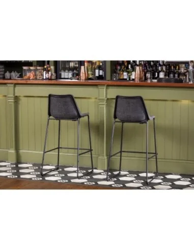 Tabouret haut Bolero Rodeo noir