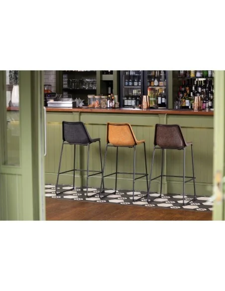 Tabouret haut Bolero Rodeo camel