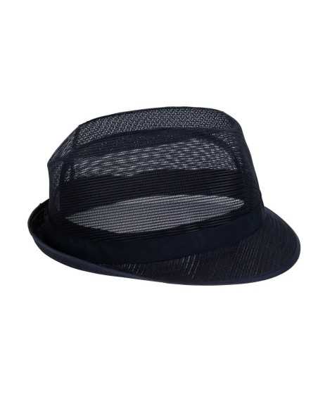 Chapeau Trilby bleu marine M