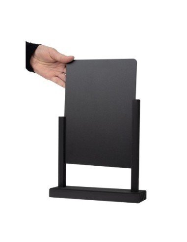 Ardoise de table élégante noire Olympia A4 297(H) x 210(L)mm