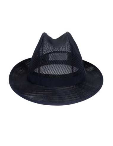 Chapeau Trilby bleu marine M