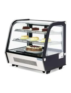 Vitrine réfrigérée de comptoir noire Polar Série G 120L 2