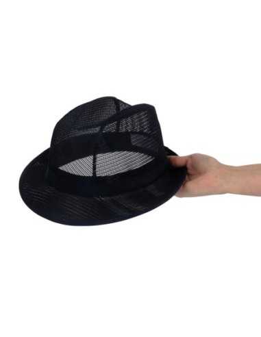 Chapeau Trilby bleu marine M