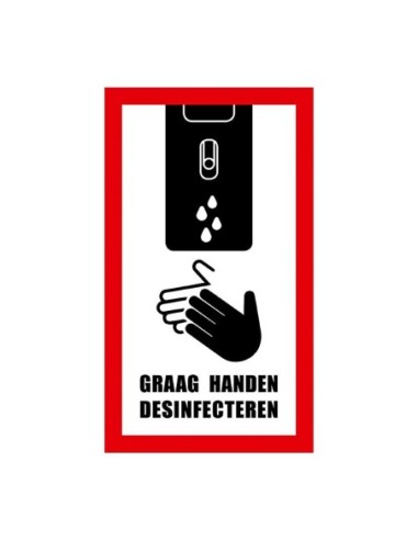 Support de désinfection des mains commande au coude