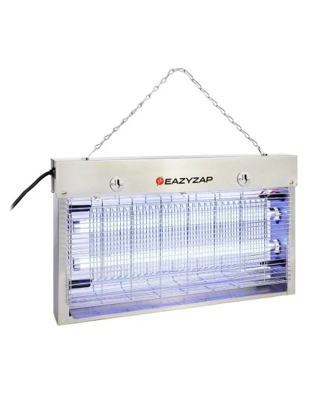 Désinsectiseur LED en inox brossé Eazyzap 14W