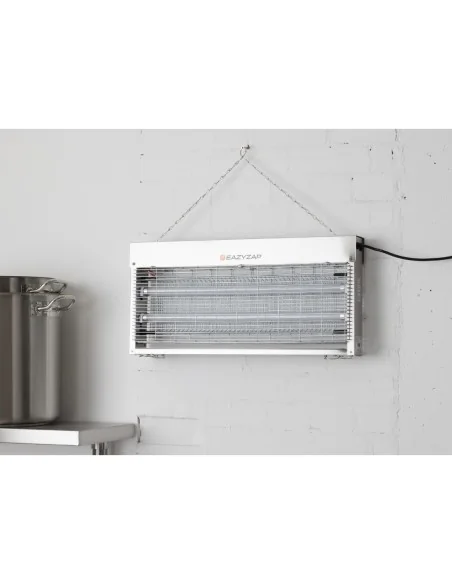 Désinsectiseur LED en inox brossé Eazyzap 20W
