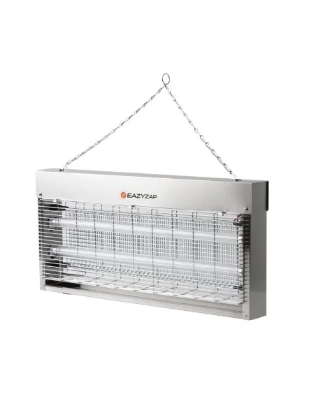 Désinsectiseur LED en inox brossé Eazyzap 20W