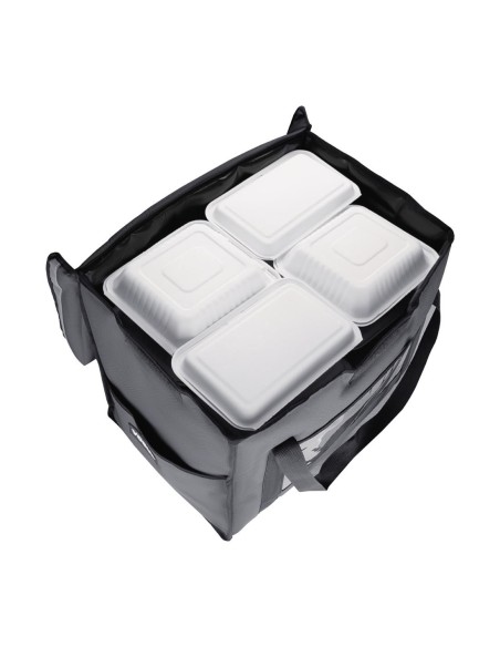 Sac de livraison isotherme pliant Vogue gris 540 x360 x 430 mm