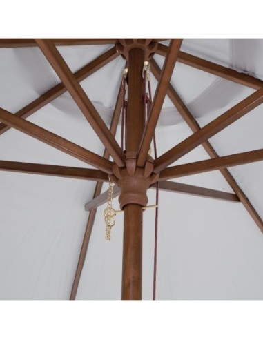 Parasol rond gris Bolero 3m