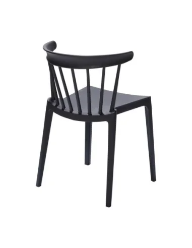 Chaises en polypropylène Windson anthracite (lot de 4)