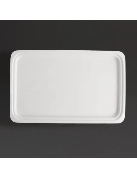 Plat blanc GN 1/1 Olympia Whiteware 30mm