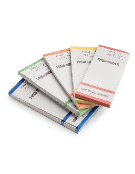 Carnets de commande feuilles simples avec numéros détachables (lot de 50)
