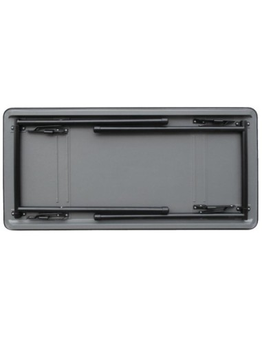 Table rectangulaire pliante grise en ABS Bolero 1220mm