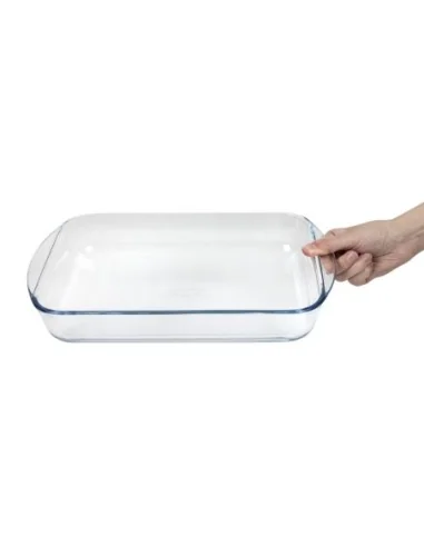Plat à four rectangulaire en verre Pyrex 350mm 