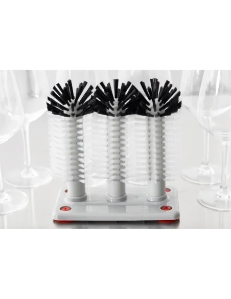 Brosse à verres triple Jantex