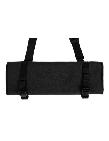 Trousse enroulable en tissu avec sangle Dick noire 11 pièces