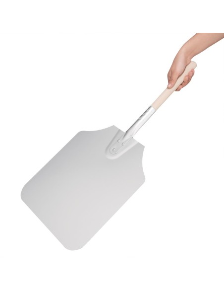 Pelle à pizza aluminium manche en bois Vogue 30,5 x 35,5 cm
