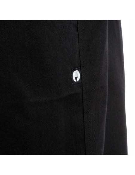 Pantalon de cuisine mixte Chef Works Professionnel chevrons noirs L