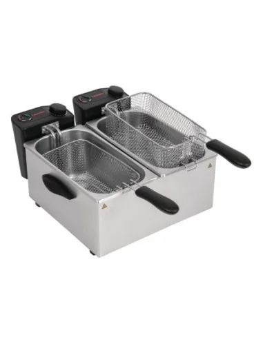 Friteuse de comptoir double Caterlite peu intensive 2x 3,5L