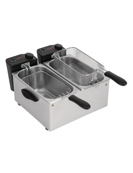 Friteuse de comptoir double Caterlite peu intensive 2x 3,5L