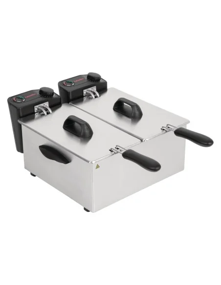 Friteuse de comptoir double Caterlite peu intensive 2x 3,5L