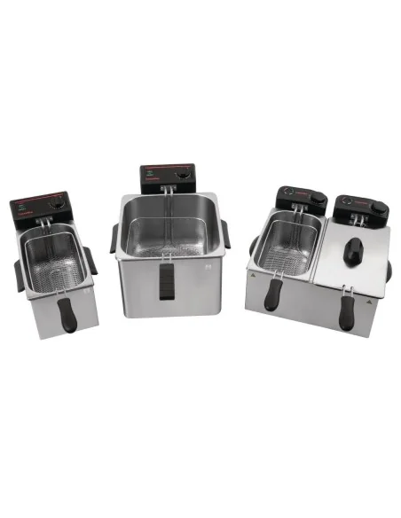 Friteuse de comptoir double Caterlite peu intensive 2x 3,5L