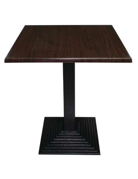 Plateau de table carré Bolero marron foncé 700mm