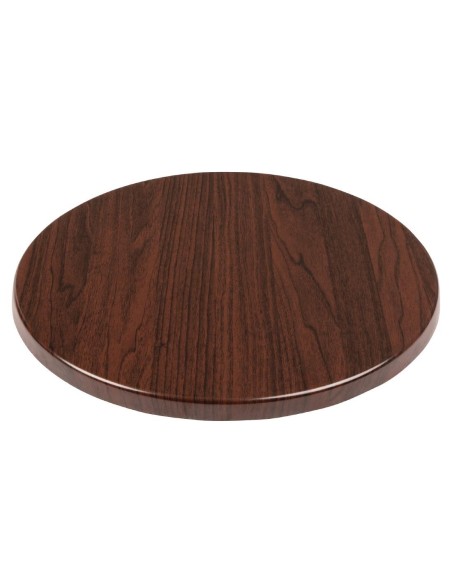 Plateau de table rond Bolero 600mm marron foncé
