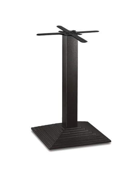 Pied de table carré effet escalier en fonte Bolero