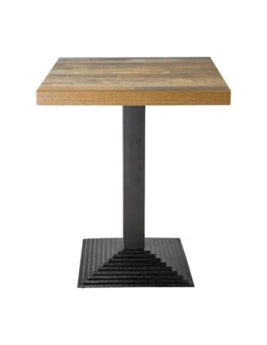 Pied de table carré effet escalier en fonte Bolero