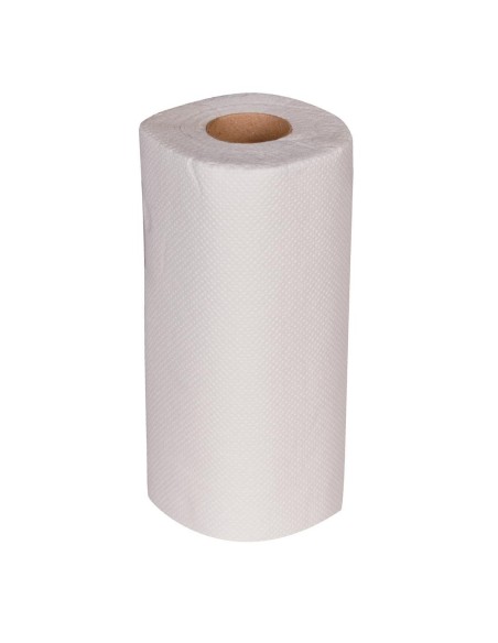 Essuie-tout blanc 2 plis Jantex 11,5m (lot de 24)