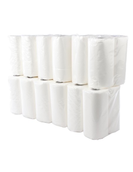 Essuie-tout blanc 2 plis Jantex 11,5m (lot de 24)