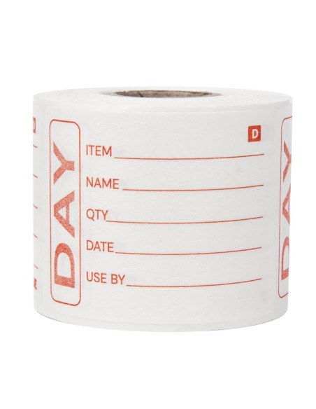 Etiquettes alimentaires solubles Hygiplas (Lot de 250)